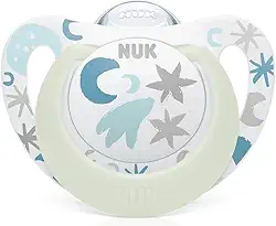 NUK Chupeta Star Glow Neutral Silicone S1