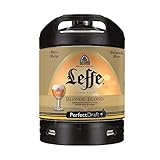 Perdect Draft System 2 x Leffe Blonde Perfect Draft 6l Fass, belgisches Abtei Bier, inkl. 10 Euro Pfand MEHRWEG