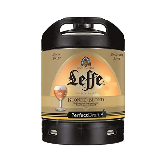 2 x Leffe cerveza de Bélgica Perfect Draft 6 litros barril 6,6 % vol.