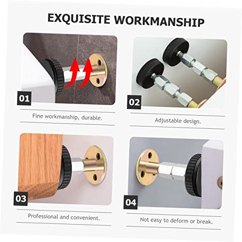 Alipis 4 Pcs âncora de cabeceira Estabilizador de cabeceira de cama Fixador de cabeceira ajustável a