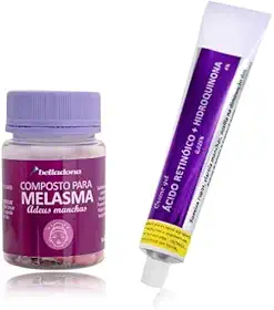 Kit Antioxidante para Melasma 30 cápsulas + Creme Gel Clareador Melasma Original 30g