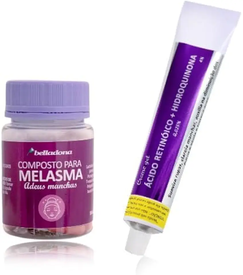 Kit Melasma Belladona 30 cápsulas + Creme Gel Clareador 30g