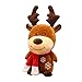 Mimitool Nuevo Soft Christmas Ciervos Peluche Reno Furry Ciervos Decoración de Navidad para Adornos para el hogar Feliz Año Nuevo Niños Regalo
