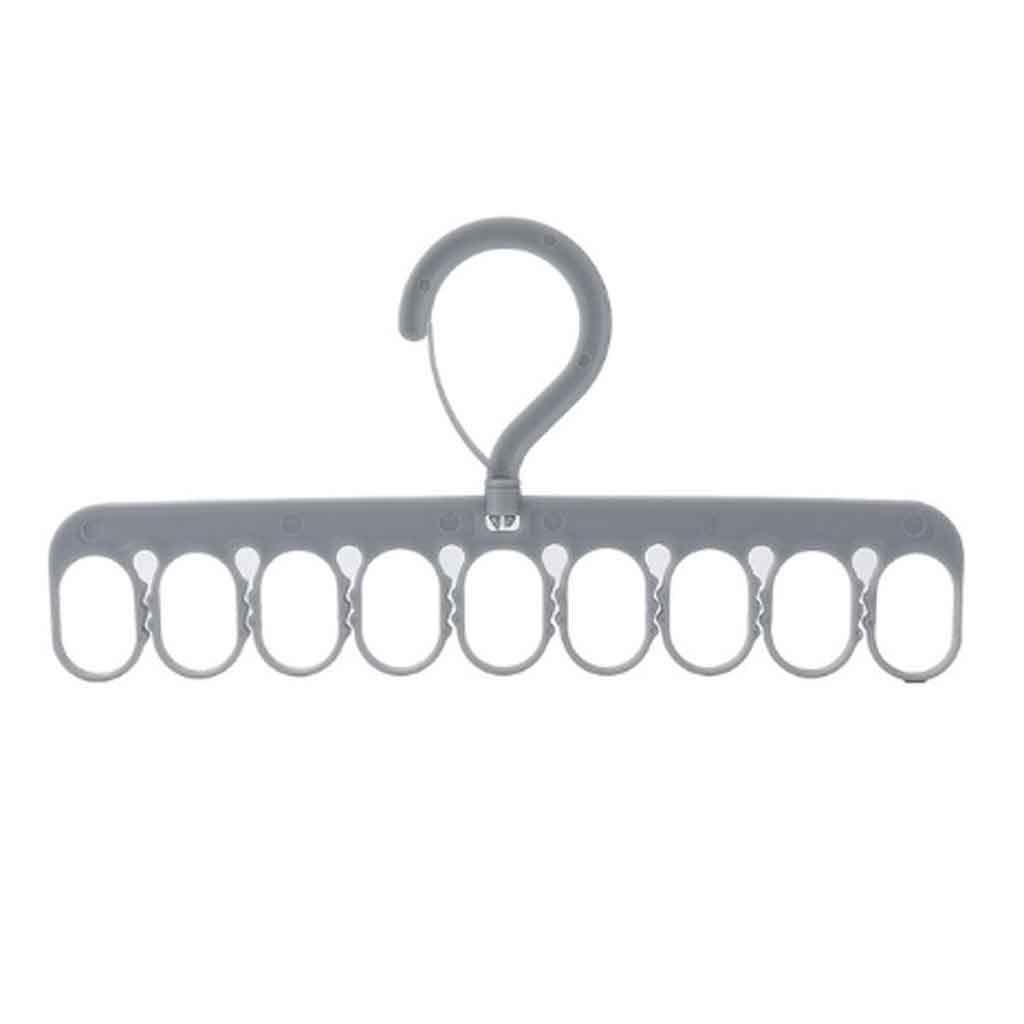 MOBYGKFY Multifunctional Drying Rack Hanger Windproof Underwear Hanger Socks Household Wardrobe Hanger Storage Hangers for Clothes(Wit)