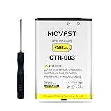 MOVFST CTR-003 Replacement Battery, 2500mAh High Capacity Replacement Battery for Nintendo 2DS, 2DS XL, New 2DS XL, Old 3DS Game Console, HAC-013 Game Controller with Replacement Tools
