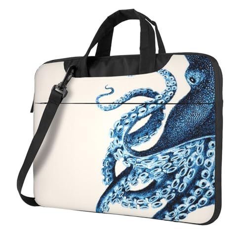 Sacoche ordinateur portable pieuvre fine à bandoulière graphique mixte