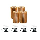 Wix Engine Oil Filter Set Cartridge Lube Metal Free Filt 4 Pieces For Lexus LX570 5.7 V8