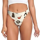 Women's Thongs Soft Low Rise Thong Panties Underwear Comfort, Japanese Culture Japan