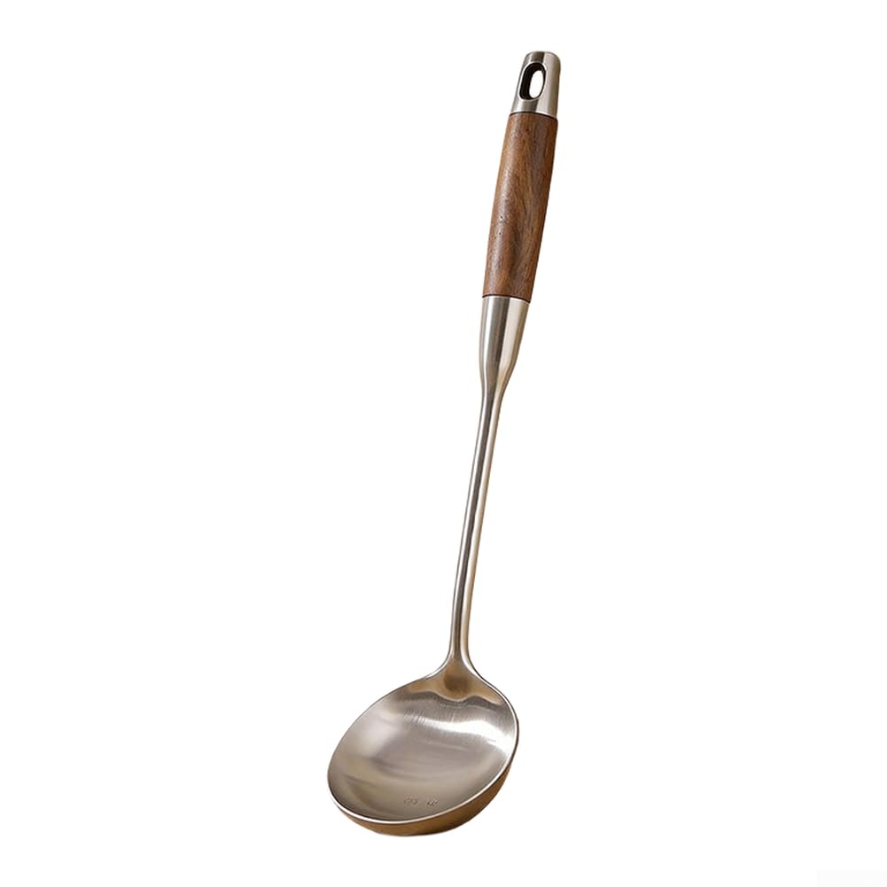 Holzgriff Küchenhelfer Set 316L Edelstahl Langlebig | Natürlicher Holzgriff, ergonomisch, bleibt kühl, angenehme Haptik, rutschfester Halt