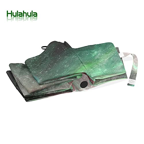 Parapluie pliable automatique vert noir compact et robuste