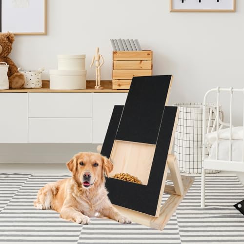 XIHIRCD 5 Stück Hunde Kratzbrett Schleifpapier Ersatz 35 x 25 cm, Emery Hunde Schleifpapier Kratzpad Selbstklebendes Sandpapier Hundekratzer mit Snack-Schublade für Haustiere, Pediküre, Trimmen