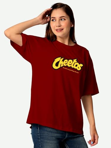 Image of Women's Letter Print Oversized Fit T-Shirt