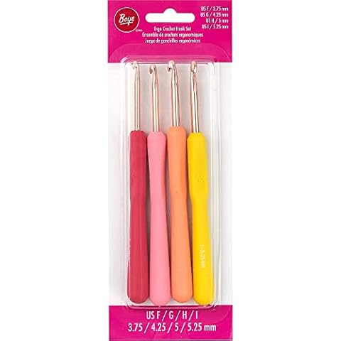 Boye Crochet Hooks Set with Comfortable Grip Cover