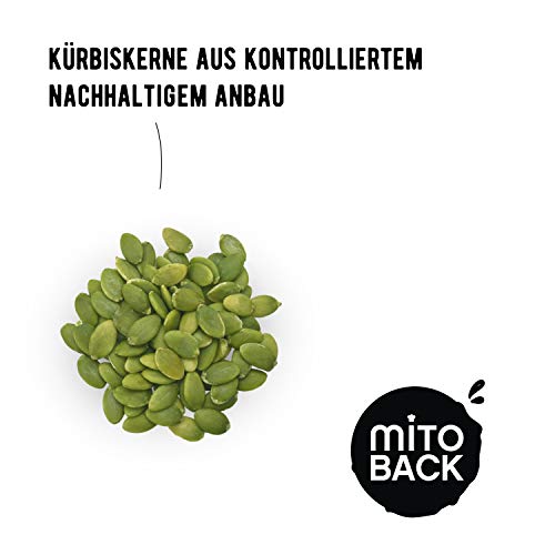 Foto von MITOBACK - Kürbiskernmehl grob & teilentölt zum Backen in 2 x 450 g Packung - Kürbiskern Mehl für Brot und Backwaren - Kürbiskerne geschrotet für eine perfekte Textur: Glutenfrei, Entölt