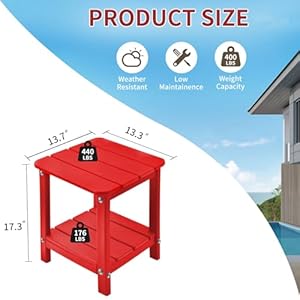 Adirondacksmalloutdoorsidetablepatioendtablesforoutsideplasticoutdoorsidetablered Urban Country Home Decor Adirondack small outdoor side table patio end tables for outside plastic outdoor side table red urban country home decor