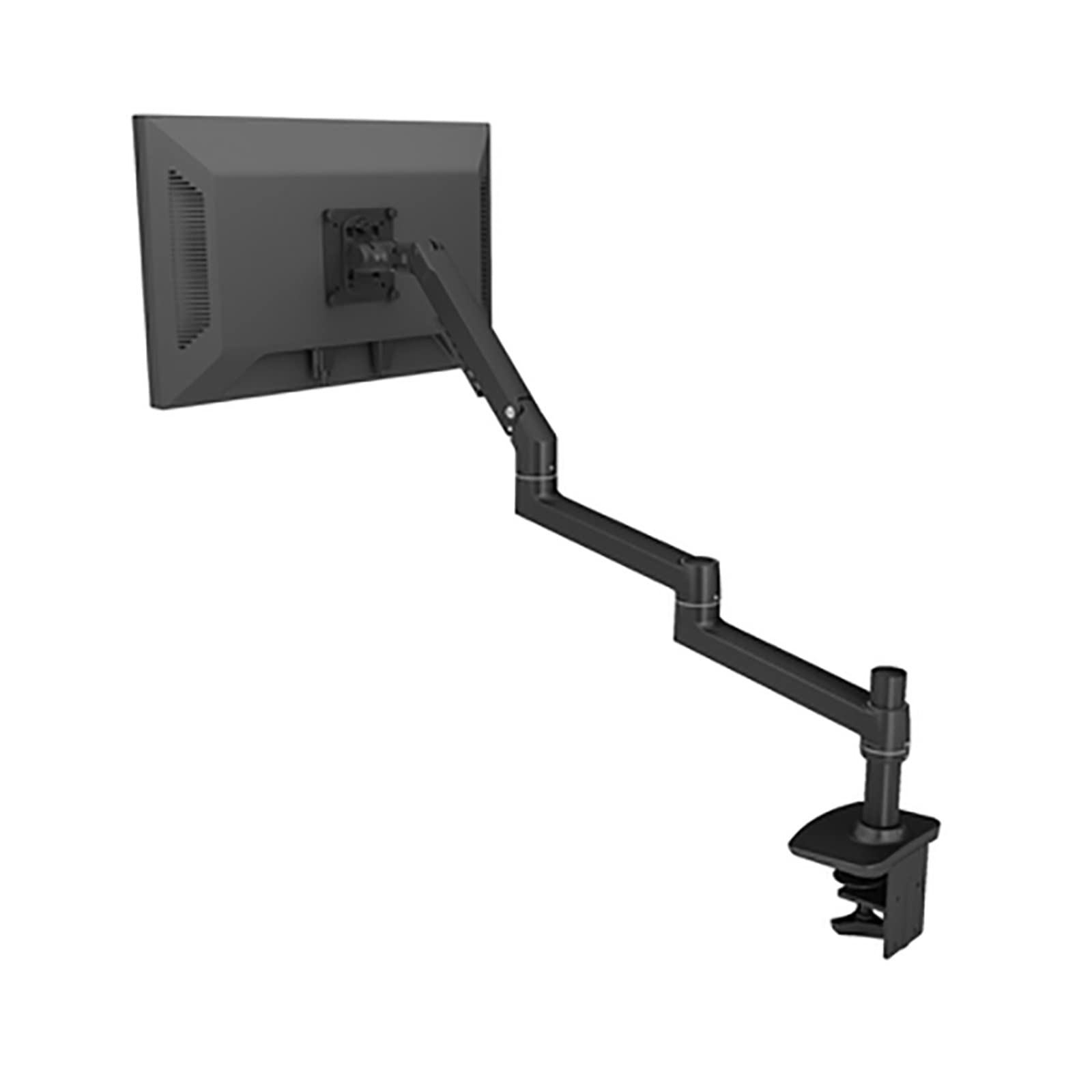 Cfwwsaq 1 Monitor Arm, Aluminum Full Motion Free Lifting Ultra Long Arm 0-38 Inch Led Lcd Monitor Holder Monitor Mount Bracket(V63c-Black)