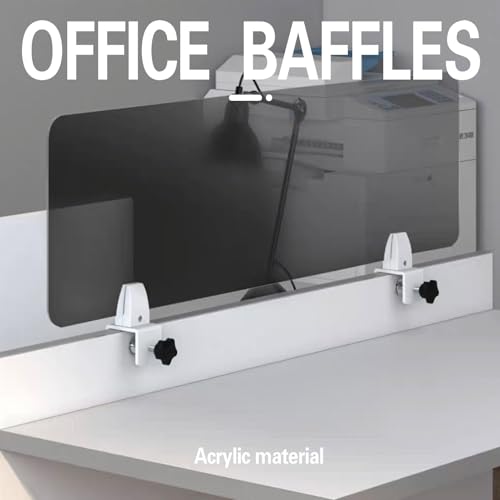Contrôle des distractions visuelles avec cloison bureau acrylique
