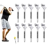 Golfball-Tee – 10-Grad-Golf-Tee- | Reibungsarmer Neigungshalter, Side-Spin-Reduzierer, Trainingszubehör für konsistente Pfade zum Üben, Fahren, Range, Kurs, Spielen, Leistung und Ausrichtungshilf