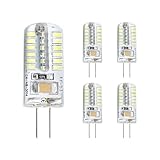 YAFIYGI 5pcs G4 LED Bulb 12V 4W AC/DC Landscape Light Bulbs Bi-Pin Base LED Landscape Light Bulbs G4 Bulb LED Lighting Equivalent to 20W-30W T3 Halogen Replacement (Warm White 3000K)