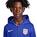 Nike USA Team Unisex Big Kid Youth Full-Zip Fleece Hoodie (US, Alpha, Large, Regular, Old Royal/White)