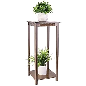 Houten plantenstandaard Retro bloempot stand Antieke bamboe plant stand Vaas display stand Kleine ruimte bloempot stand