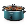 Crock-Pot 7-Quart Manual Slow Cooker, Family Size Serves 8+ People & Fits 6-lb Roast, Removable Stoneware with Warming Setting, Dishwasher Safe for Easy Cleanup, Turquoise #1