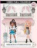 Hermosas fashionistas : Libro para colorear especial niños a partir de 7 años: Idea de regalo perfecta para niñas o adolescentes apasionadas de la ... y el diseño- Gran formato (Spanish Edition)