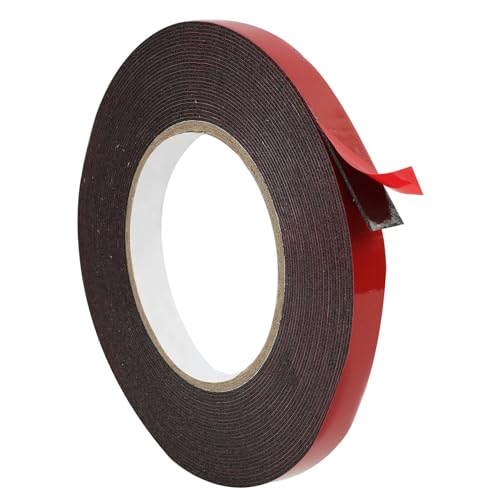 Cinta Adhesiva Doble Cara extrafuerte de 12mm x 10M, Cinta Adhesiva Doble Cara, Double Sided Tape, Cinta Doble Cara, para Decoración de Hogar y Oficina, Fácil Aplicación y Sin Residuos (12mm x 10M)