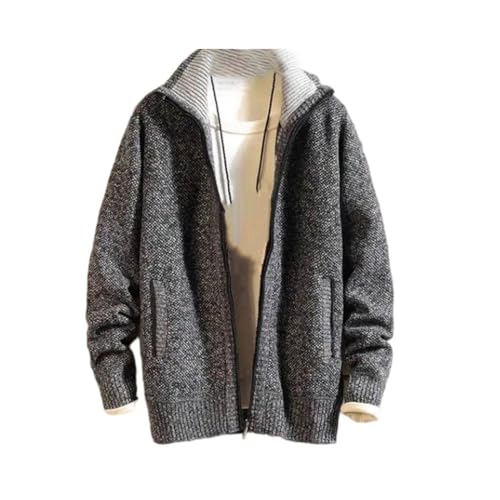 Cardigan en tricot homme col montant zippé : la solution contre le froid hivernal