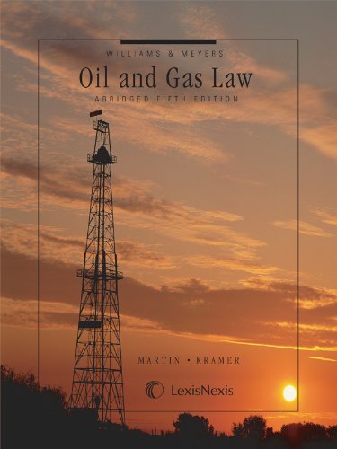 Williams & Meyers, Oil and Gas Law 0769897258 Book Cover