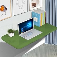 Wall-Mounted Folding Table, Dining & Desk - Space Saving 100 * 30 * 2.5cm 39.3 * 11.8 * 1in Green