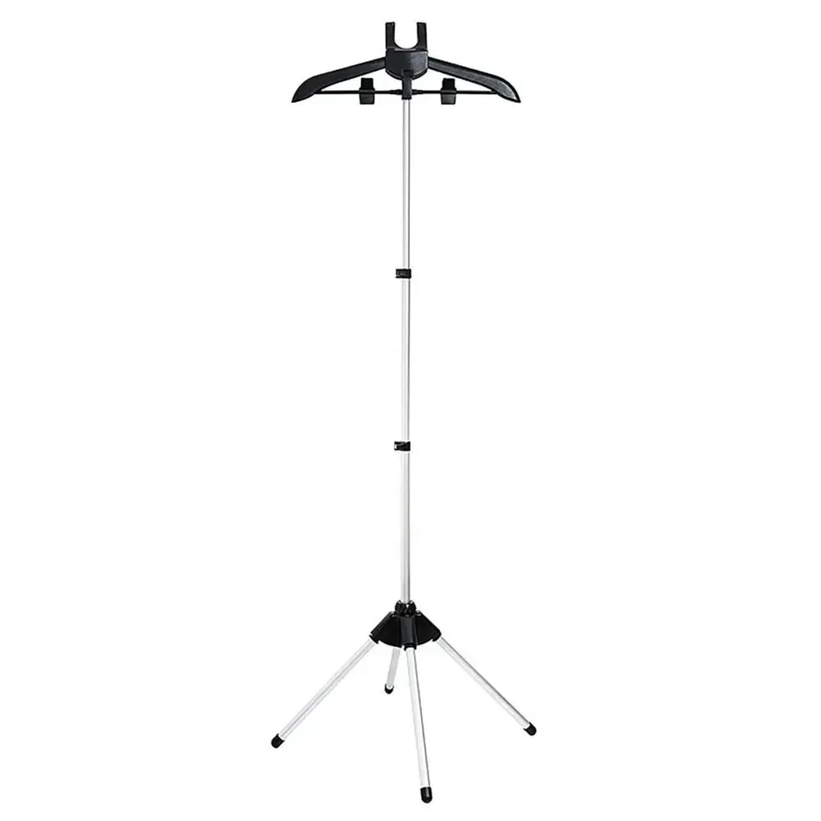 Supporto per ASSE da Stiro Porta ASSE da Stiro Regolabile Stendibiancheria telescopico Verticale in Tessuto for Appendere Il Ferro da Stiro in Piedi(Black)