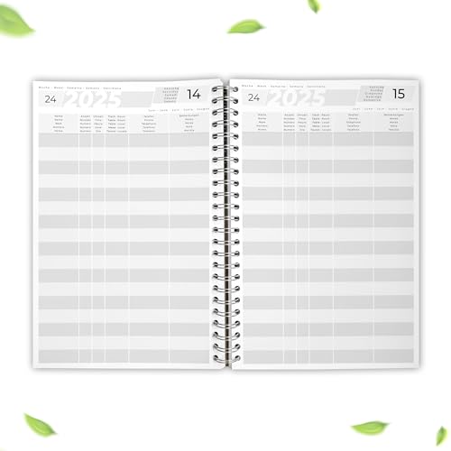 KOCHDIALOG Reservierungsbuch 2025 stabiles Ringbuch A4 für Gastronomie und Hotel, Restaurant, Gastro, Pensionen, Ferienwohnung, Zimmerbelegungsplan, Buchungskalender, Belegungsplan 1 Stück (2025)