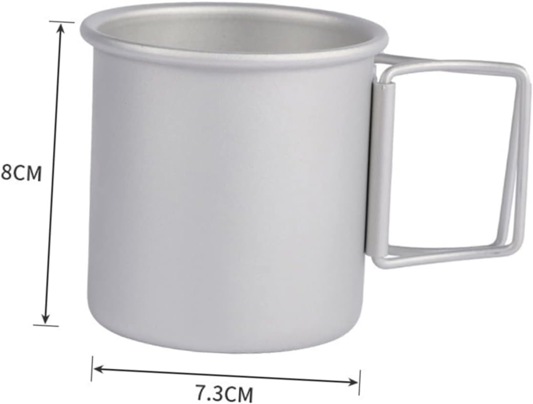 YARNOW 4pcs Lightweight Aluminum Portable Drinking Cup Collapsible Camping Cup for Outdoor