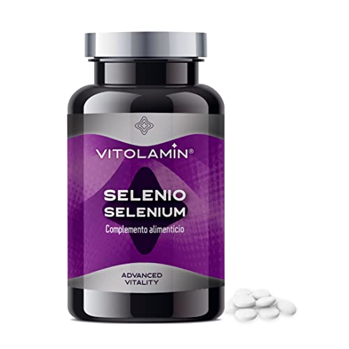SELENIO   VITOLAMIN®   Complemento alimenticio 365 COMPRIMIDOS VEGANOS   Contribuye a la función normal del sistema inmunológico y protege las células