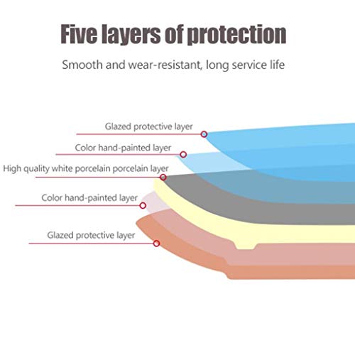 Myyingbin Colorful Hand Painted Moroccan Tagine Pot With Lid Lead Free Ceramics Stew Casserole Slow Cooker, Blue #TOP5