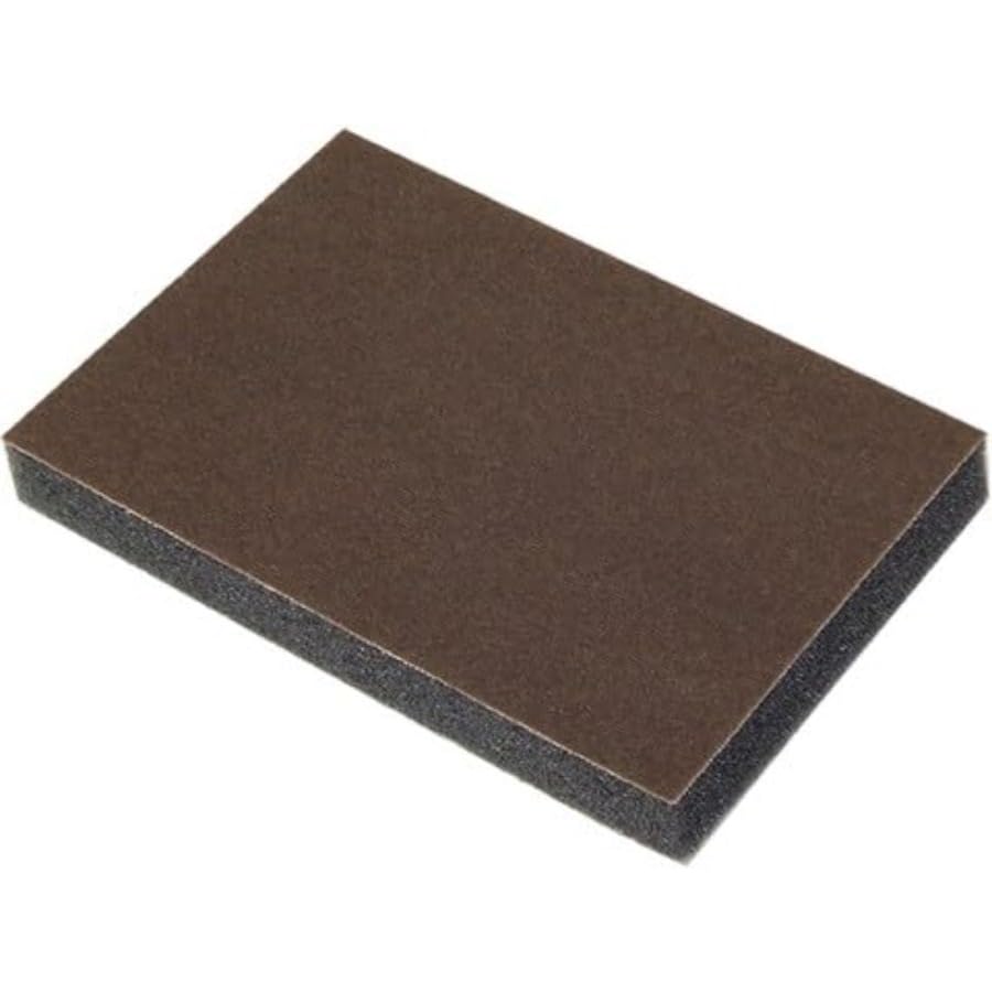 Carta Vetrata Spugna abrasiva flessibile da 3 x 4 1/2, grana 150, for legno, metallo, plastica, confezione sfusa da 48, non UPC