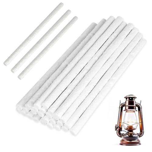 30 mechas de fibra de vidrio, mechas de fibra de vidrio de 25 cm, repuesto para botellas de vino, antorchas Tiki, iluminación de patio, luces de jardín, lámparas de aceite, linternas y velas