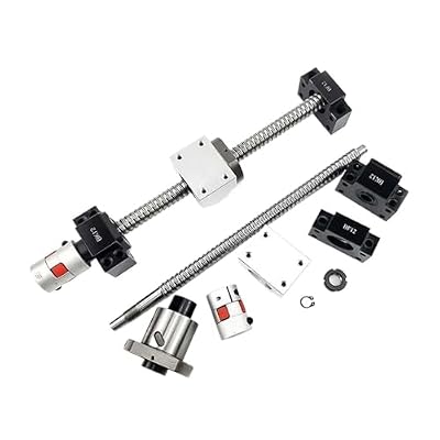 Linear Motion Rail Set CNC Machine 2pcs HGR20 Linear Guide Rail + 4pcs HGH20CA Slider Blocks + 1 Kit Ball Screw SFU1605(1000mm)