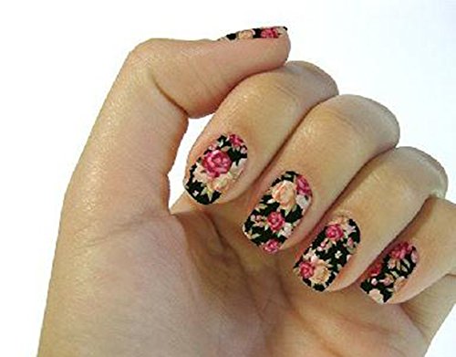 aloiness Nagelsticker 6 Arten Stil Nageldesign Nail Art Sticker Decals Nail Selbstklebende 3D Design Tipp Nail Wraps für… – Bild 4