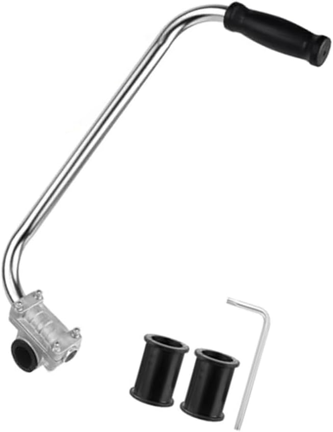 Lawn Mower Handle With Stand Clamp Fit For Garden Lawn Mower Handle Parts