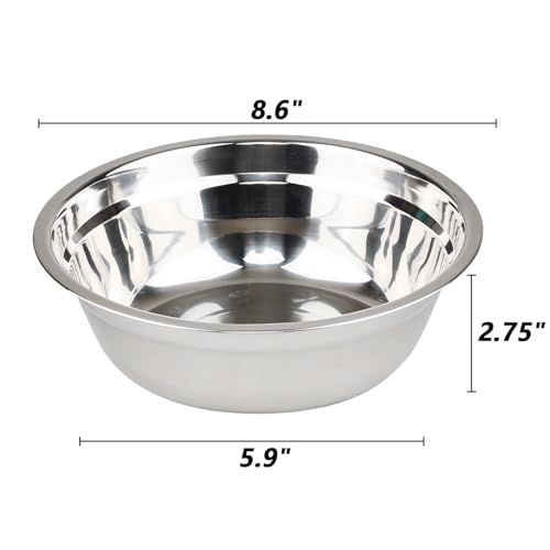 Set de 4 tazones de acero inoxidable de 8.66 pulgadas miniatura 2