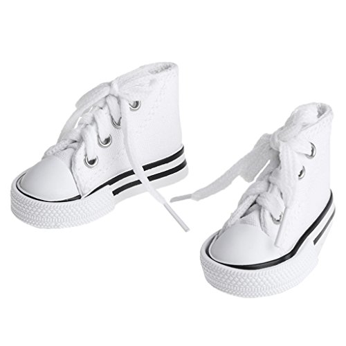 Runrain Chaussures de poupée 1/4 Accessoires Toile de Mode de Jouets d'Été Mini Baskets en Denim Bottes