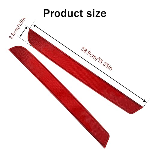 Image of 2 PCS Rear Bumper Reflector Fit for Mercedes-Benz X166 GL GL350 GL450 GL500 GL550 GL63 AMG 2013-2016 GLS450 2017-2019 Replace # A1668200474 1668200474 A1668200374