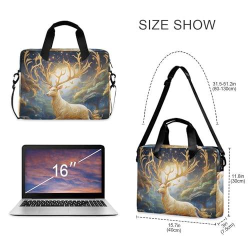 Bolsa maletín portátil para laptop ALAZA Golden Deer miniatura 4