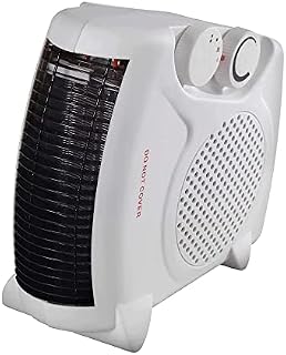 Thermo Fan Heater with 2 Heat Settings and Overheat Protection | Portable and Lightweight | 2000W, White and Dark (Thermo Fan Heater(2 Heat Setting) 2000W)