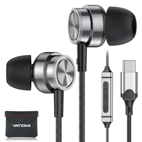 USB C Headphone for Samsung S25 S24 S23 Ultra FE S22 A16 A56 A55, USB C Wired Earbuds Magnetic...