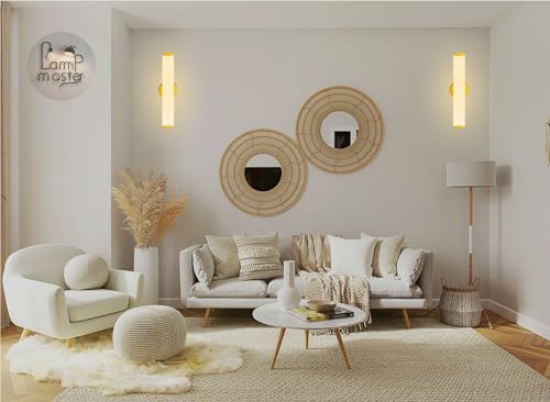 Image of Round Acrylic Luxurious LED Wall Light for Mirror, Wash Basin, Bedroom, Hotel Passage, Living Room | Soft & Bright White LED Lighting - 1 Pack (Warm White, Pack of 2)