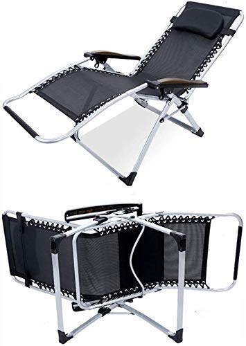 Chaise longue jardin pliable inclinable gravity marron argent