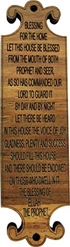 Holy Land Market Elijah The Prophhet Home House Blessing Mesusa, mit Anleitung (evtl. nicht in deutscher Sprache), 15,2 x 3,8 cm Cover
